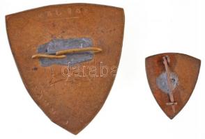 DN "Bolyai János Általános Gimnázium" zománcozott sapkajelvény (34x38mm) + "Bolyai Já...