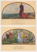 Auerbachs Keller im Messehaus Mädler-Passage zu Leipzig. 5 Bild-Karten nach Gemälden. / 5 db modern ...