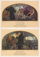 Auerbachs Keller im Messehaus Mädler-Passage zu Leipzig. 5 Bild-Karten nach Gemälden. / 5 db modern ...