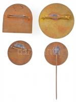 1960. "Bp. Természetbarát Találkozó - TTE 50 év" zománcozott jelvény + 1988. "Pilisny...