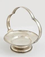 Ezüst (Ag.) kínáló tál, jelzett, m: 23 cm, nettó 388,3 g