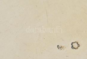 Ezüst (Ag.) kínáló tál, jelzett, m: 23 cm, nettó 388,3 g