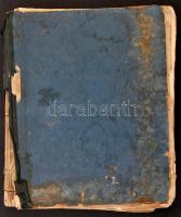 1869 Az Üstökös című lap számai könyve kötve, lapok kijárnak, megviselt állapotban