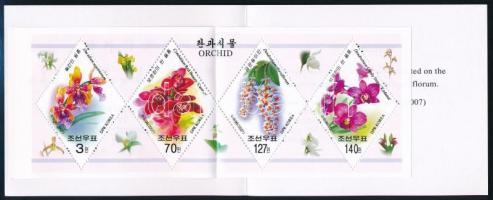 Orchideák bélyegfüzet Orchids stamp booklet