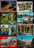 11 db modern vallás témájú képeslapok, katolikus szent helyek, városképes lapok / 11 modern religion themed postcards, Catholic holy places, town-view postcards