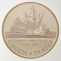 Kanada 1987. 1$ Ag "John Davis" T:PP apró karcok
Canada 1987. 1 Dollar Ag "John Davi...