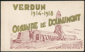1914-1918 Verdun, Ossuaire de Douaumont / Ossuary of Douaumont - WWI military postcard booklet with 10 postcards, Heroes cemetery