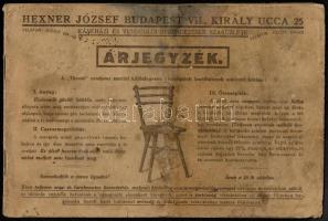 cca 1920-1940 3 db árjegyzék: Lenard Testvérek Szabadka, Gábor Béla Vasbútor Fémárugyár és Vasöntöde...