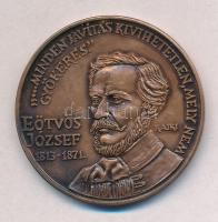 Rajki László (1939-) 1988. "MÉE Orosháza / Eötvös József" Br emlékérem (42,5mm) T:1,1-
Ad...