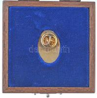 1990. "Széchenyi-díj" aranyozott kitűző, eredeti tokban (17x25mm) T:2
Hungary 1990. "...