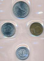 1977. 2f-10Ft (9xklf) "Magyar Népköztársaság" forgalmi érméi sötétzöld műbőrtokban T:1