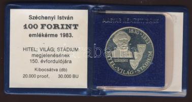 1983. 100Ft "Széchenyi" T:PP Eredeti tokban, tanúsítvánnyal!