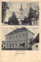 Sopronhorpács, Római katolikus templom és iskola. Goldschmied Henrik kiadása