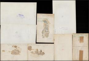 Kb. 50 db színházi fotó, részben pecséttel jelzett, 8x11 és 11x17 cm közötti méretekben