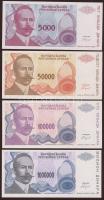 Bosznia Hervegovina/Szerb Köztársaság 1993. 5000D, 50.000D, 100.000D, 1000.000D, 5000.000D, 10.000.000D, 500.000.000D T:I