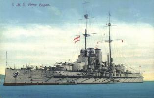 SMS Prinz Eugen Osztrák-Magyar Haditengerészet Tegetthoff-osztályú csatahajója / K.u.K. Kriegsmarine / WWI Austro-Hungarian Navy SMS Prinz Eugen dreadnought battleship. C. Fano 1914/15.
