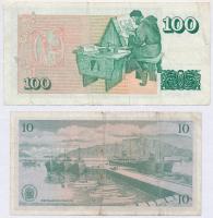 Izland 1961. 10K + 100K T:III,III-
Iceland 1961. 10 Krónur + 100 Krónur C:F,VG