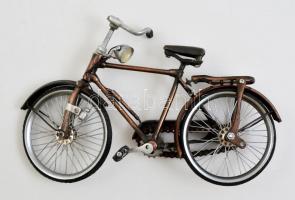 Bicikli fém modell, javításra szorul, 20×27 cm