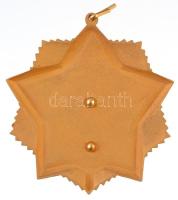 Dél-Jemen DN "Június 22-e Rend" aranyozott, zománcozott kitüntetés mellszalag nélkül T:2 l...