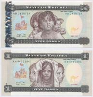 Eritrea 1997. 1N + 5N T:I,I- Eritrea 1997. 1 Nakfa + 5 Nakfa C:UNC,AU