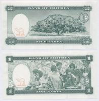 Eritrea 1997. 1N + 5N T:I,I-
Eritrea 1997. 1 Nakfa + 5 Nakfa C:UNC,AU