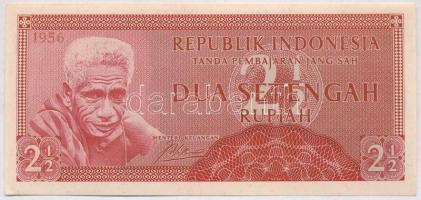 Indonézia 1956. 2 1/2R T:I,I- Indonesia 1956. 2 1/2 Rupiah C:UNC,AU