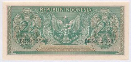 Indonézia 1956. 2 1/2R T:I,I-
Indonesia 1956. 2 1/2 Rupiah C:UNC,AU