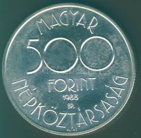 1988. 500Ft Ag "Labdarúgó VB" T:BU Csak 7000db!