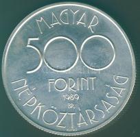 1989. 500Ft Ag "Labdarúgó VB" T:BU Csak 7000db!
