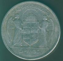 1930. 5P Ag "Horthy jobbra" T:3
