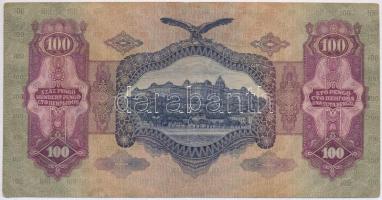 1930. 100P hamis "HŰSÉGGEL A HAZÁHOZ" felülbélyegzéssel (fake overprint) T:III