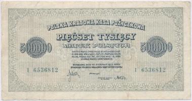 Lengyelország 1923. 500.000M T:III,III-
Poland 1923. 500.000 Marek C:F,VG
Krause 36