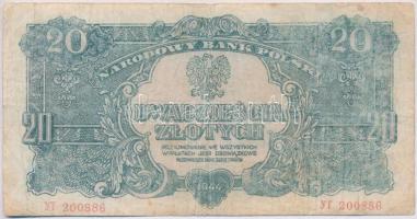 Lengyelország / II. Világháború utáni Nemzeti Felszabadulás Bizottsága 1944. 20Zl T:III-
Poland / P...