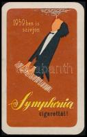 1959 Az Új Évben is szívjon Symphonia cigarettát kártyanaptár