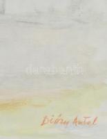 Diósy jelzéssel: Város, akvarell, papír, üvegezett fa keretben, 39×49 cm