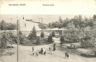 Keszthely, Balaton park. Gál testvérek kiadása 43. 1914