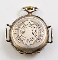 Ezüst (Ag.) zsebóra, nem működik, jelzett, bruttó:22 g