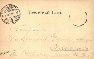 Piski, Simeria; Csárda, híd, állami iskola. Főző József kiadása / restaurant, bridge, school, floral...