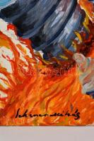 Schéner jelzéssel. Csavaros fagyik, olaj, farost, 76×70 cm