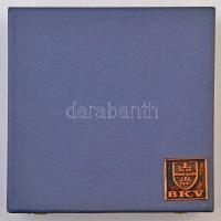 ~1970. "BKV" kétoldalas Br plakett, eredeti tokban (100mm) T:2