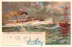 10 db régi hajó motívumlap, közte 2 litho és 3 fotó. DDSG Sirály, Budapest, Österreich, Helios, Stef...