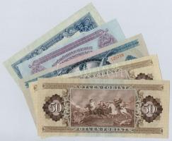 1944. 2P + 5P "A Vöröshadsereg Parancsnoksága" + 1969. 20Ft + 1975-1989. 50Ft (2x) T:III