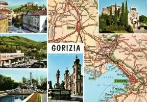 11 db modern európai térkép motívumlap / 11 modern European map motive cards