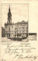 Budapest V. Szervita tér és templom, Keller és Szabó, Zelenkai és Purman üzlete. Art Nouveau (apró szakadás / tiny tear)