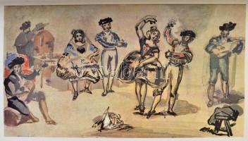 Pataky Dénes: A rajzművészet mesterei, XIX. és XX. század. Bp., 1958, Képzőművészeti Alap Kiadóválla...