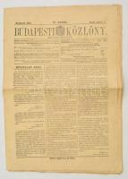 1944 Budapest Közlöny. 2. szám. 1944. január 4. Bp., M. Kir. Állami Nyomda, 12 p. Papírkötés.