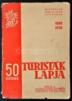 1938 A Turisták Lapja havi folyóirat 50. évfolyam 12. szám, széteső állapotban