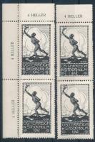 Ausztria 1912 2 db Olimpiai levélzárópár ívszélekkel