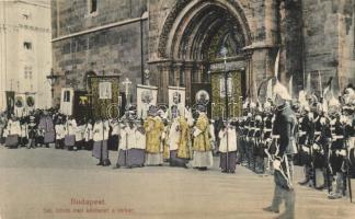 1904 Budapest I Szent István napi körmenet a várban