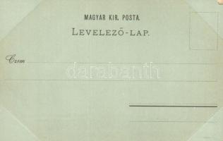 ~1899 (Vorläufer!) Budapest XIV. Ős Budavár, Szent György tér, Lang József üzlete, este  (Rb)